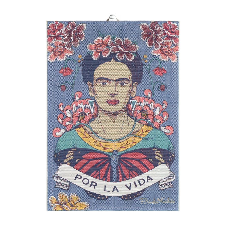 Pano de cozinha Frida Kahlo 35x50 cm - Vida - Ekelund Linneväveri