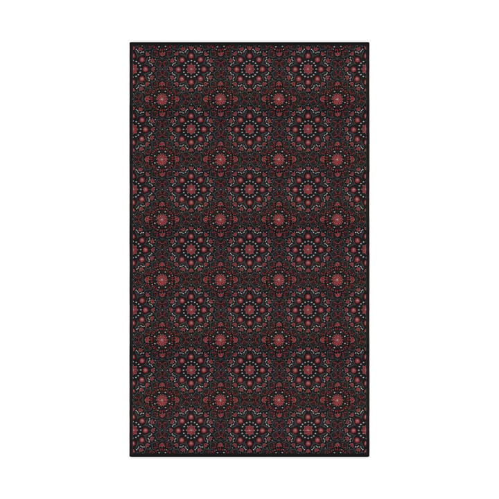 Toalha de mesa Bettys jul 145x300 cm - Vermelho-preto - Ekelund Linneväveri