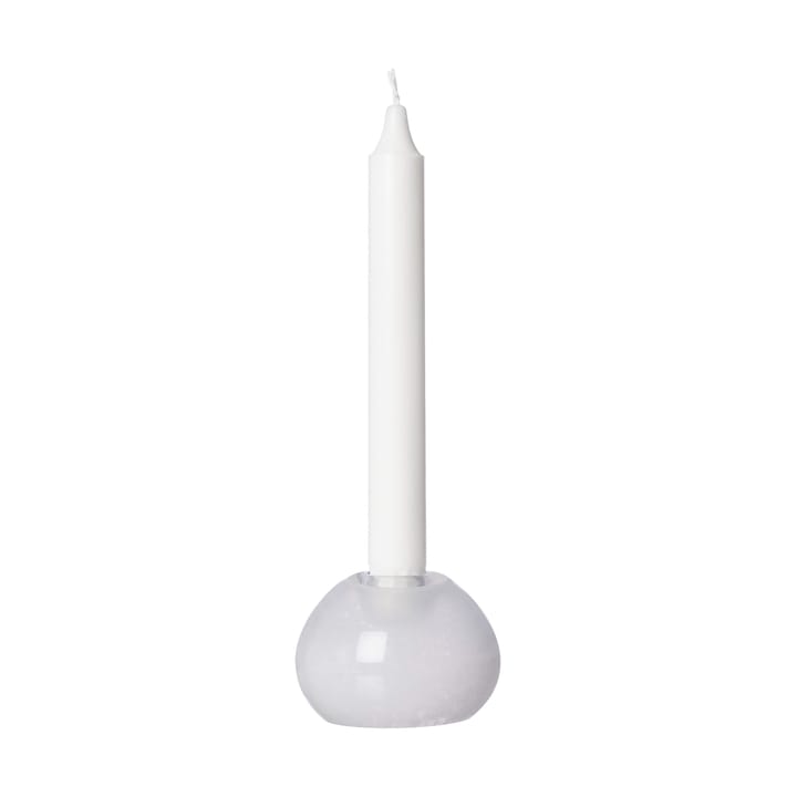 Castiçal Ernst vidro Ø9 cm  - Branco  - ERNST