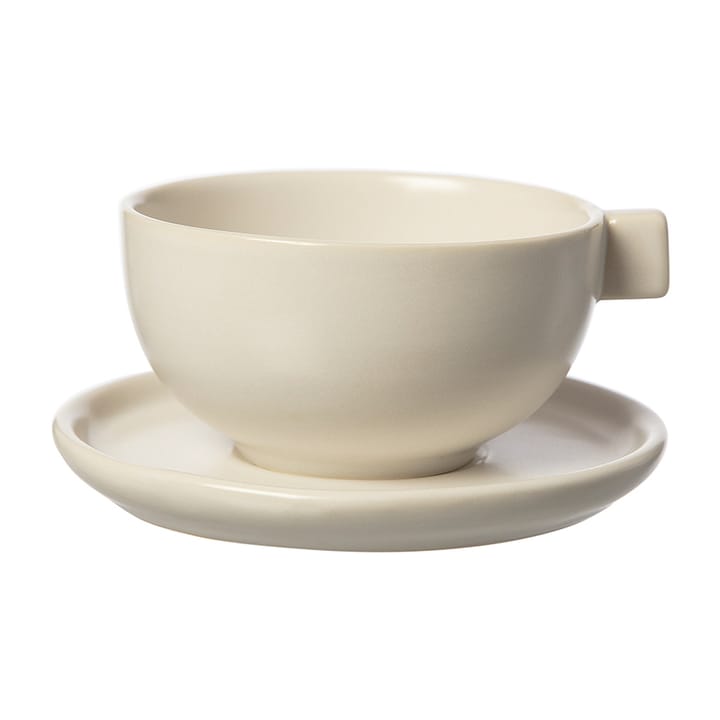 Chávena de chá com pires Ernst 7,5 cm - Areia branca - ERNST