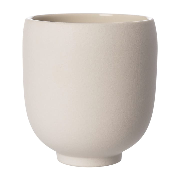 Ernst pote de flores sobre pé natural branco - H15 cm Ø14 cm - ERNST