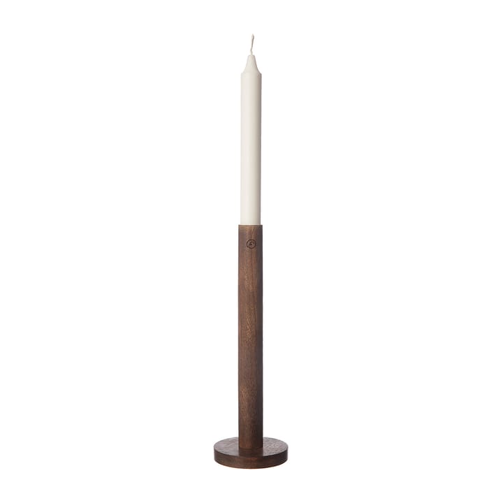 Suporte de velas de madeira 25 cm - Castanho escuro - ERNST