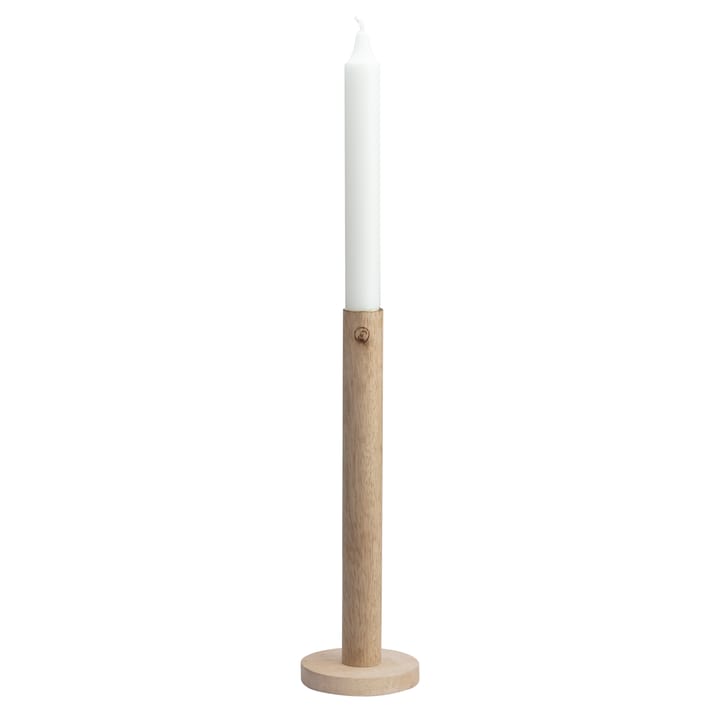 Suporte de velas de madeira 25 cm - natural - ERNST