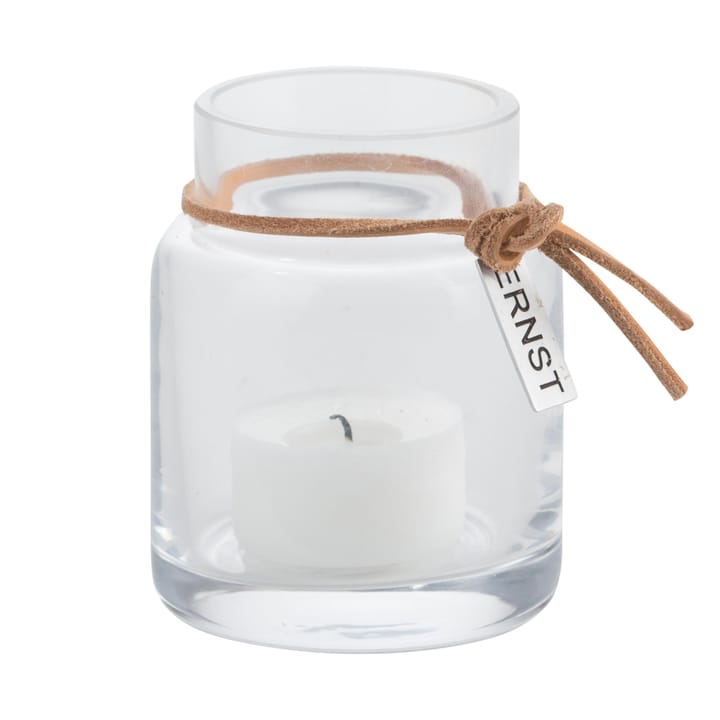 Suporte de velas Ernst H8cm Ø5cm - transparente - ERNST