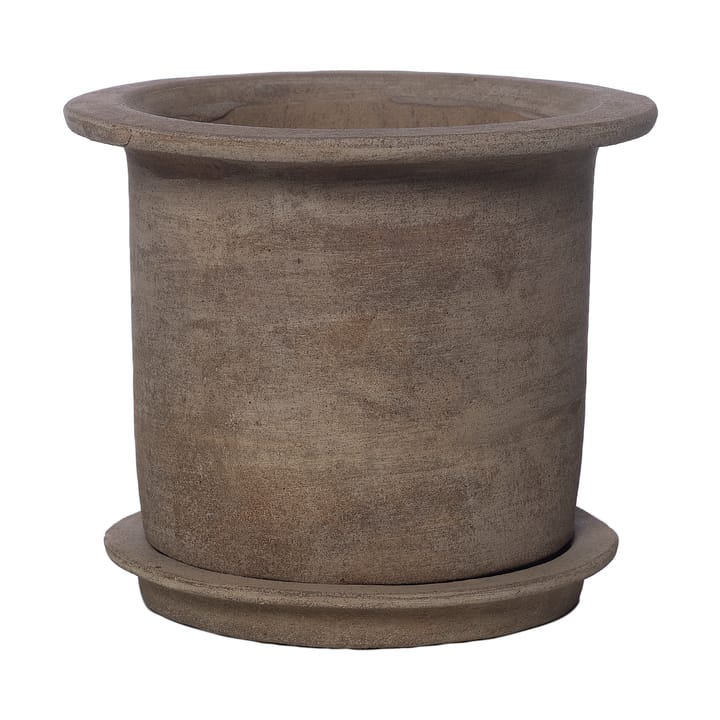 Vaso de flores Ernst com pires, terracota - Ø24 cm - ERNST