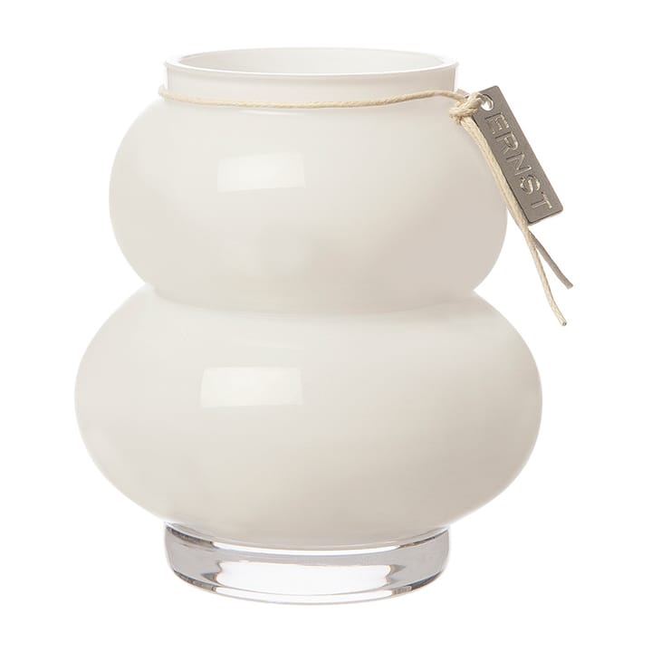 Vaso de vidro curvo Ernst 10 cm - Branco - ERNST