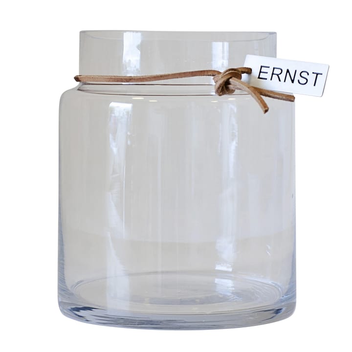 Vaso de vidro Ernst H22,5cm Ø12,5cm - transparente - ERNST