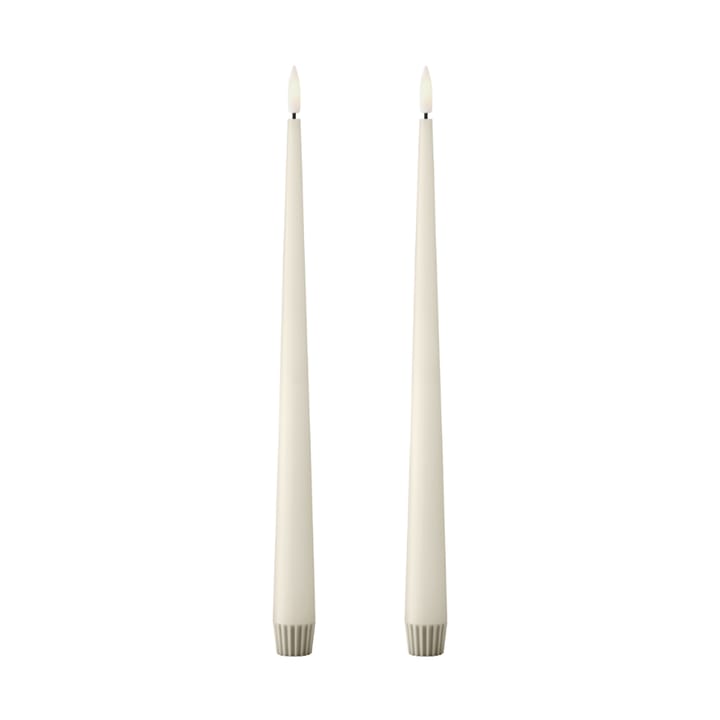 ester & erik vela cônica LED 30 cm 2-pack - 06 Ivory - Ester & erik