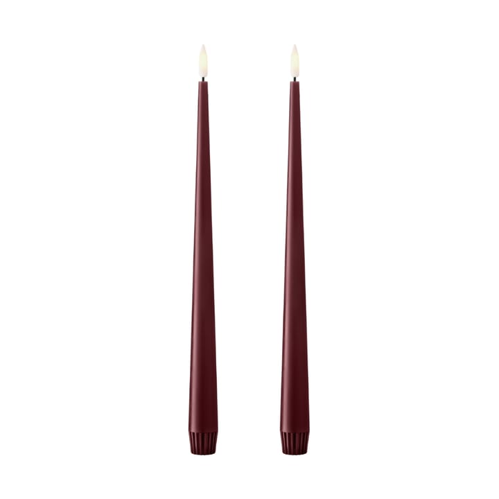 Velas altas LED ester & erik 30 cm conjunto de 2 - 44/2 Deep Wine - ester & erik