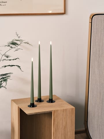 Velas altas LED ester & erik 30 cm conjunto de 2 - 70 Green Soil - ester & erik