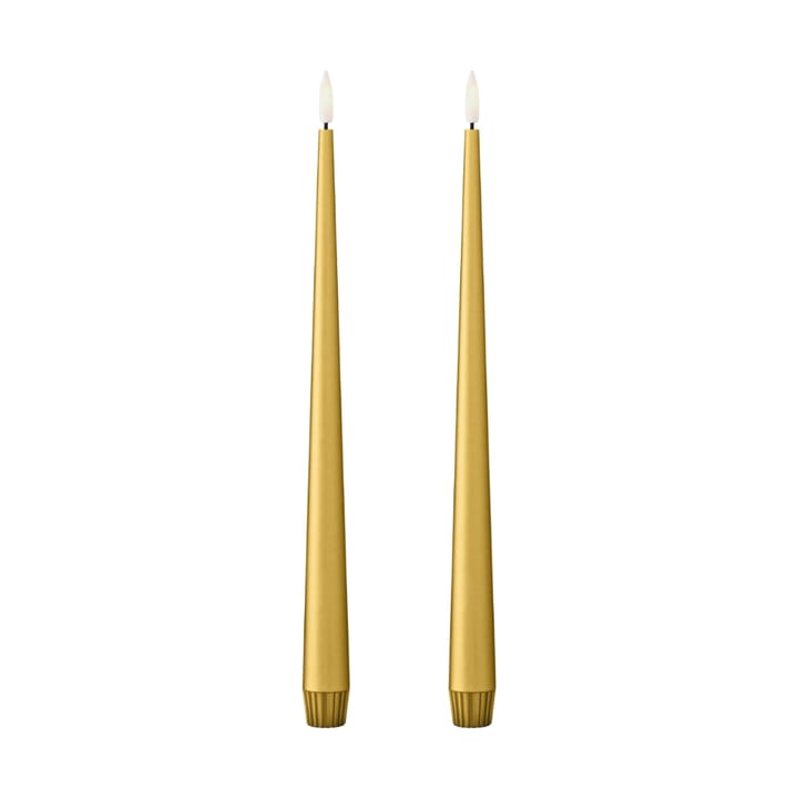 Velas altas LED ester & erik 30 cm conjunto de 2 - 90 Gold Metallic - Ester & erik