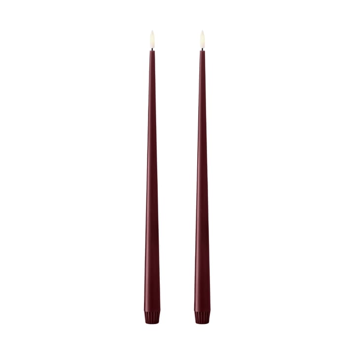 Velas altas LED ester & erik 40 cm conjunto de 2 - 44/2 Deep Wine - Ester & erik