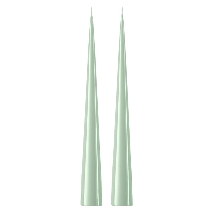 Velas ester & erik 34 cm 2 un. lacado - verde menta 03-0 - ester & erik