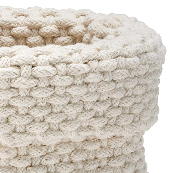 Cesto de arrumação Rope, branco natureza Etol Design