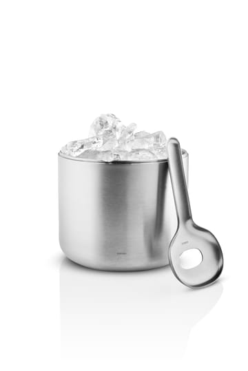 Balde de gelo Liquid Lounge com colher 1,4 L - Brushed steel - Eva Solo