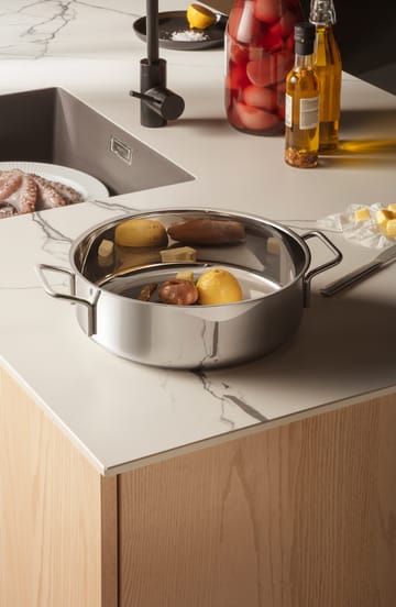 Caçarola Eva Trio Stainless Steel com 2 alças - Ø28 cm - Eva Solo