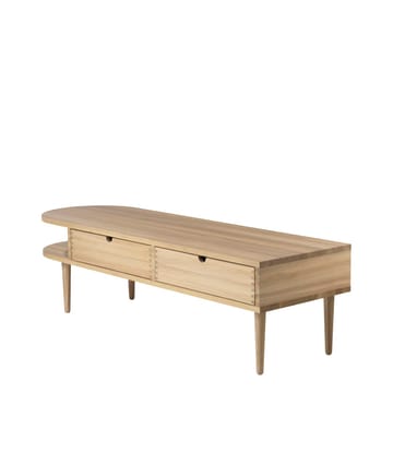 Banco F24 Radius - Oak nature lacquered 45x145 cm - FDB Møbler