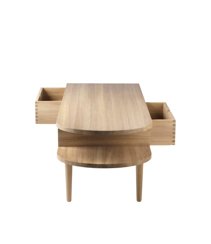 Banco F24 Radius, Oak nature lacquered 45x145 cm FDB Møbler