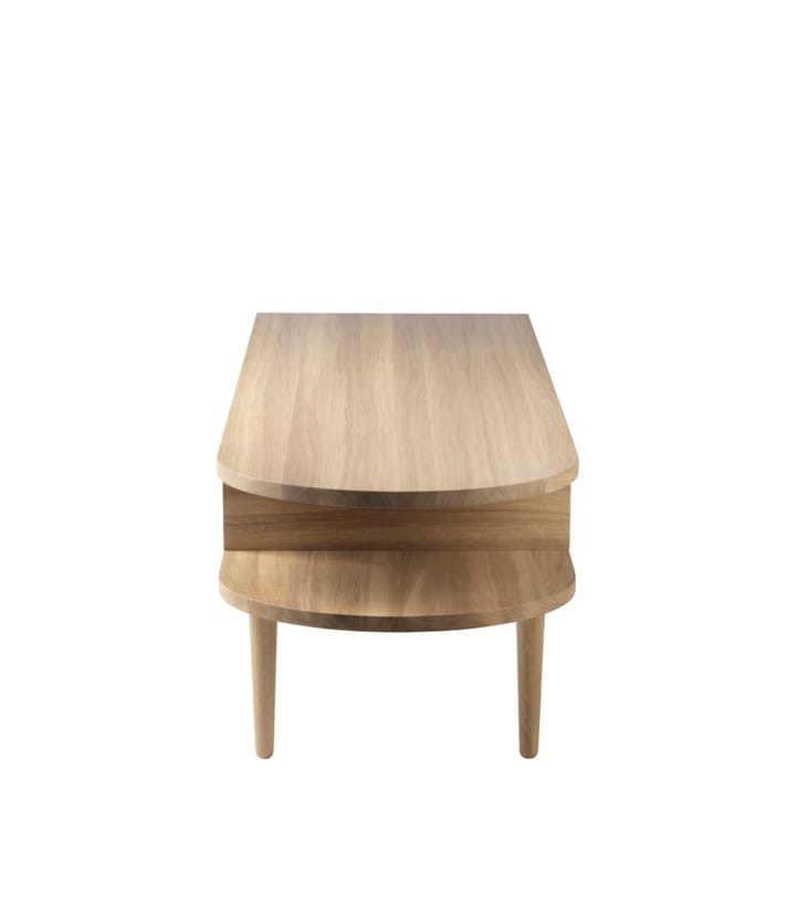 Banco F24 Radius, Oak nature lacquered 45x145 cm FDB Møbler