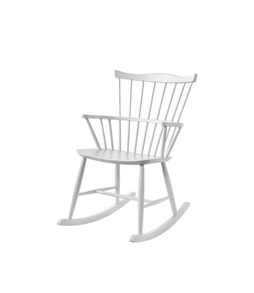 Cadeira de balanço J52G - Beech white painted - FDB Møbler