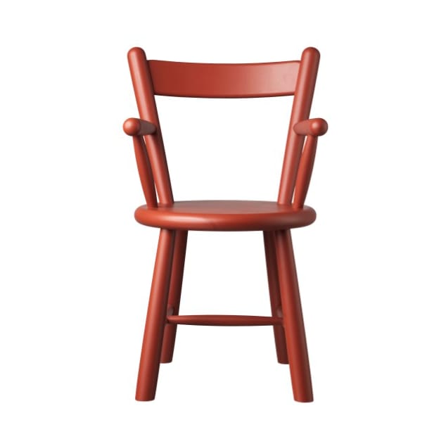 Cadeira infantil P9 - Beech red painted - FDB Møbler