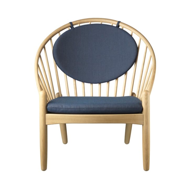 Cadeira J166 Jørna, Oak nature lacquered-dark blue FDB Møbler