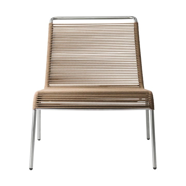 Cadeira M20L Teglgaard Lounge Cord Chair - Brown mixed-stainless steel - FDB Møbler