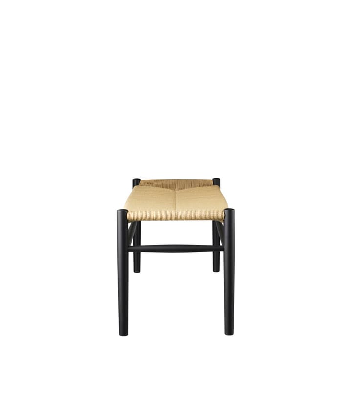 J83B RAL 9005 brilho 10 banco, Beech black painted-nature FDB Møbler