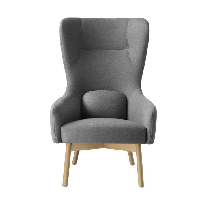 Poltrona L35 Gesja Wing Chair - Oak nature lacquered-dark grey - FDB Møbler