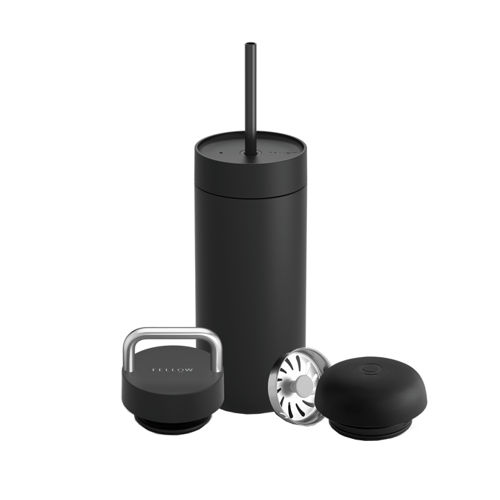 Caneca térmica Carter Move 3-in-1 lock - Matte black - Fellow