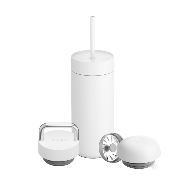 Caneca térmica Carter Move 3-in-1 lock - Matte white - Fellow