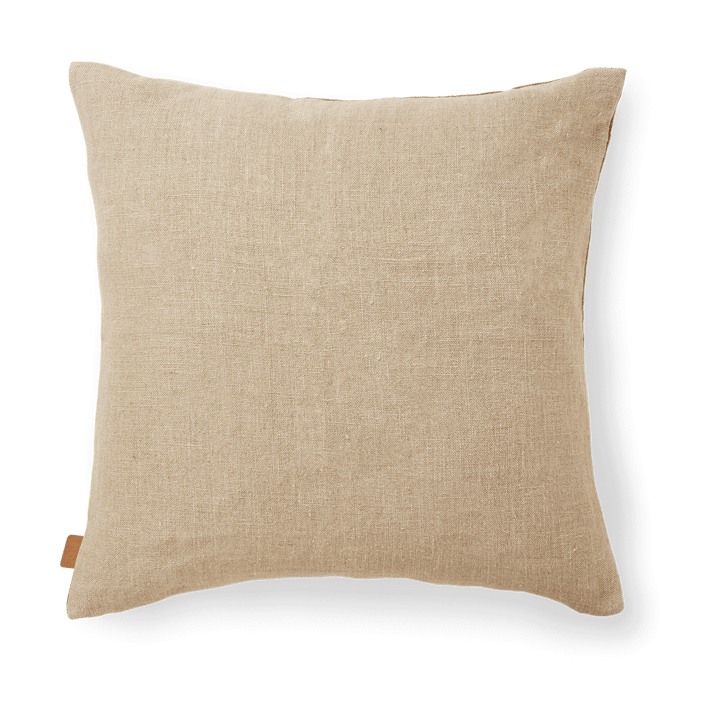 Almofada Senti Stripe 50x50 cm - Linen-carob brown - ferm LIVING