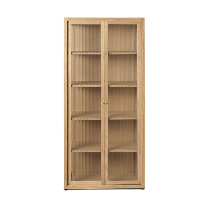 Armário vitrine Reed 70x155 cm - Natural oak - ferm LIVING