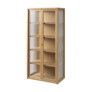 Armário vitrine Reed 70x155 cm - Natural oak - ferm LIVING