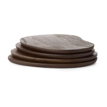 Cairn tabuleiro de manteiga - 4 peças - Marrom Escuro - ferm LIVING