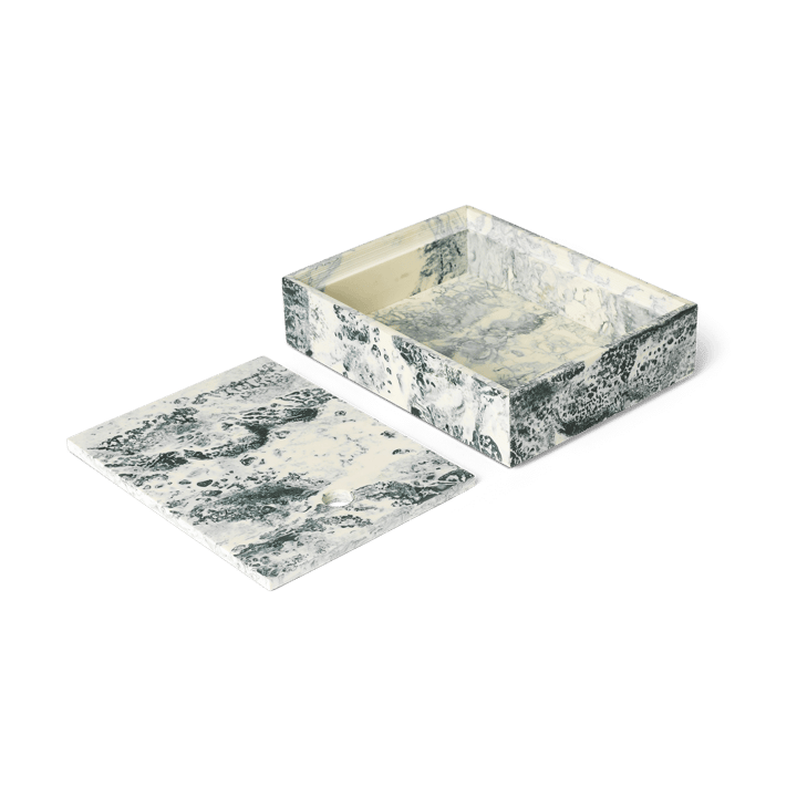 Caixa de armazenamento Mist 15x20 cm - Emerald-off white - ferm LIVING