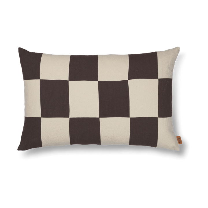 Capa de almofada Fold patchwork 40x60 cm - Coffee-undyed - Ferm LIVING