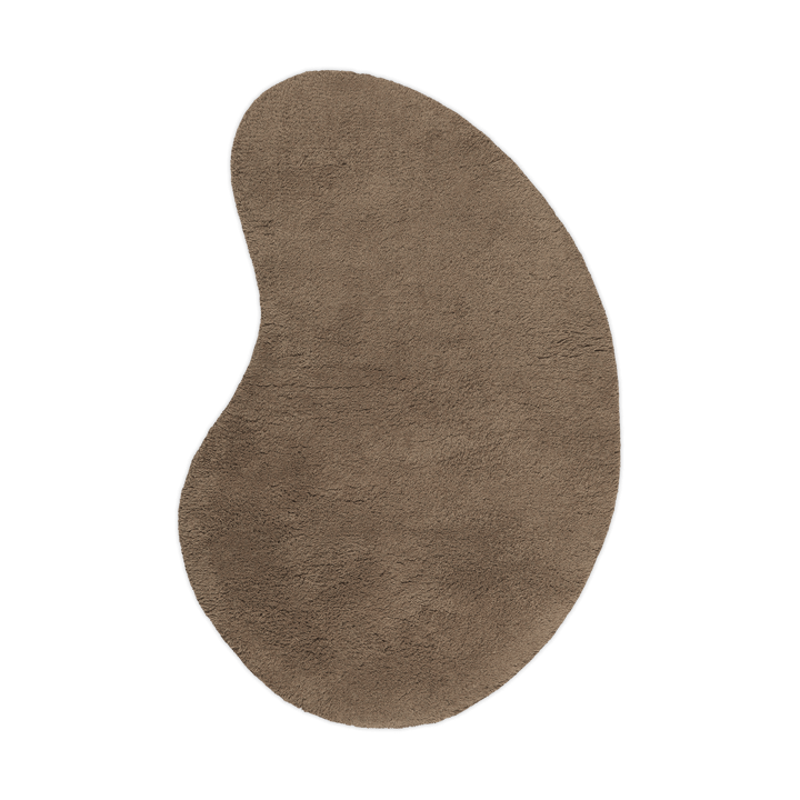 Carpete de lã Forma 103x155 cm - Castanho Cinza - Ferm LIVING