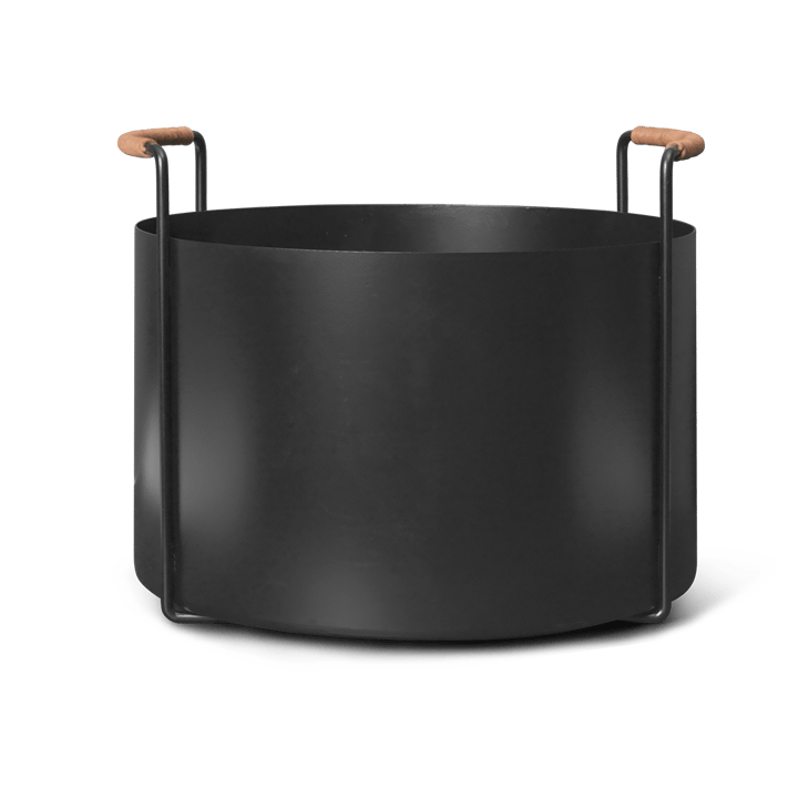 Cesto de madeira Port - Black - Ferm Living