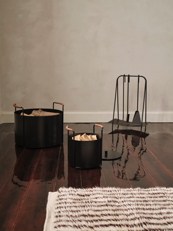 Cesto de madeira Port - Black - ferm LIVING