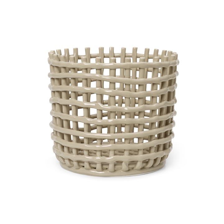 Cesto trançado Ceramic Ø23.5 cm - cashmere - Ferm LIVING