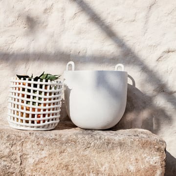 Cesto trançado Ceramic Ø23.5 cm - off white - ferm LIVING