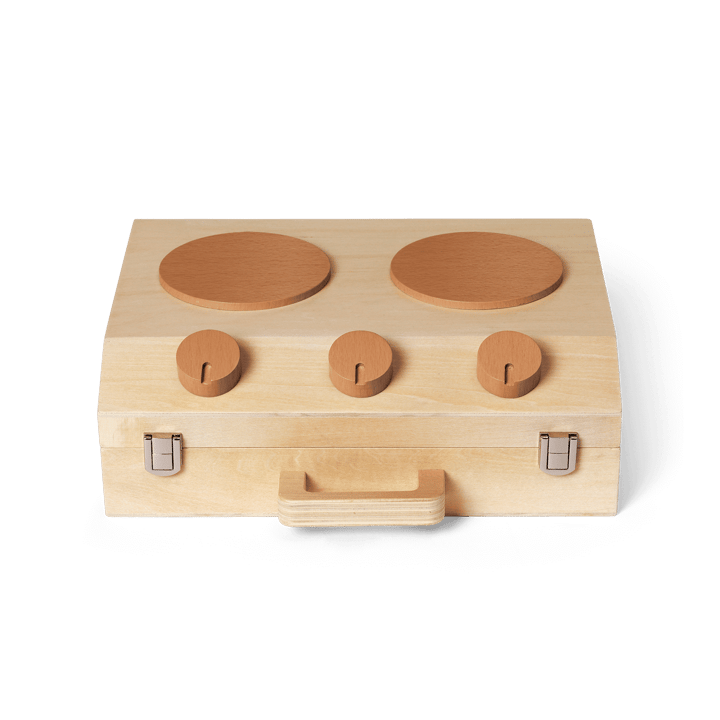 Conjunto de cozinha Toro Suitcase Kitchen para crianças - Natural - ferm LIVING