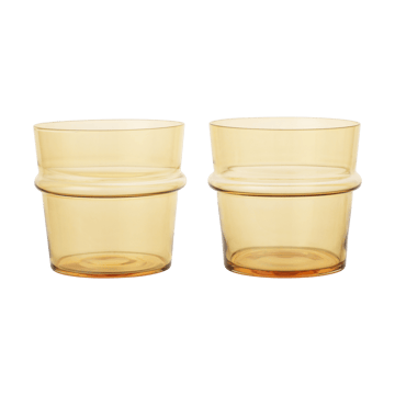 Copo baixo de bebida Boya 30 cl 2-unid. - Yellow - Ferm Living