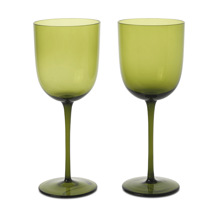 Copo de vinho branco Host 30 cl , 2 un. - Verde Musgo - ferm LIVING