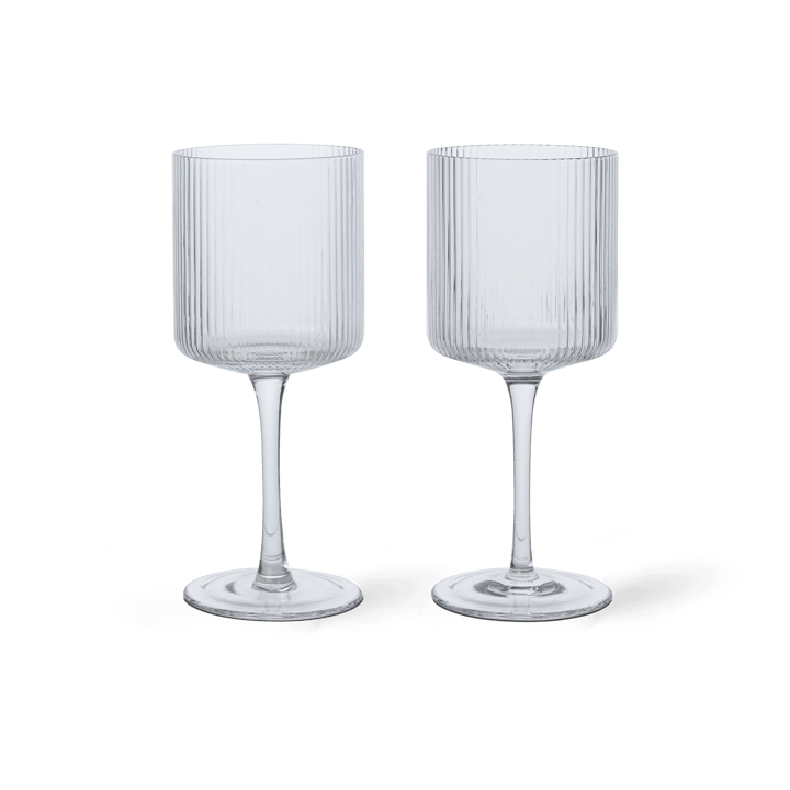 Copo de vinho branco Ripple 26 cl 2 un. - Clear - ferm LIVING