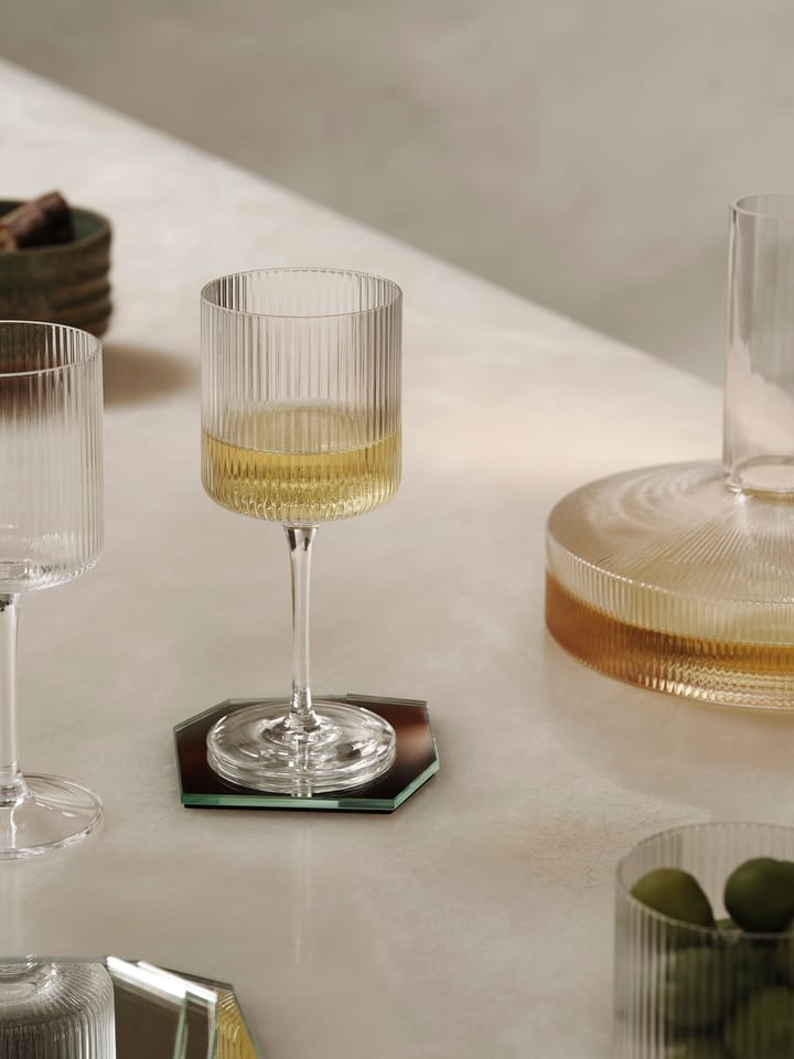 Copo de vinho branco Ripple 26 cl 2 un. - Clear - ferm LIVING