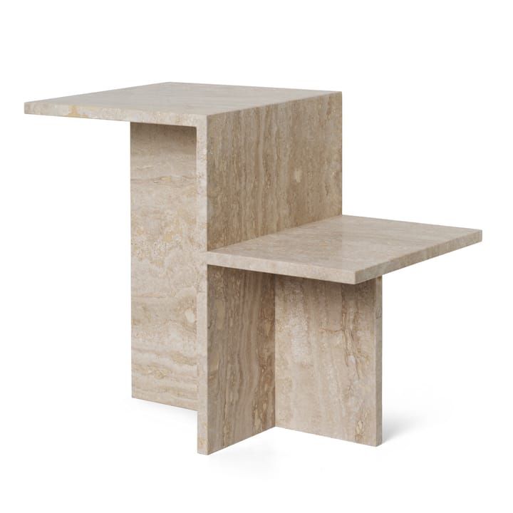 Distinct mesa de centro 59,5x35x50 cm - Travertina - Ferm LIVING