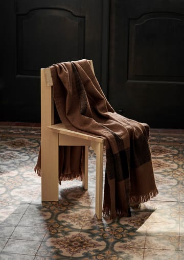 Dry manta de lã 120x180 cm - Alga Açucarada/Preto - ferm LIVING