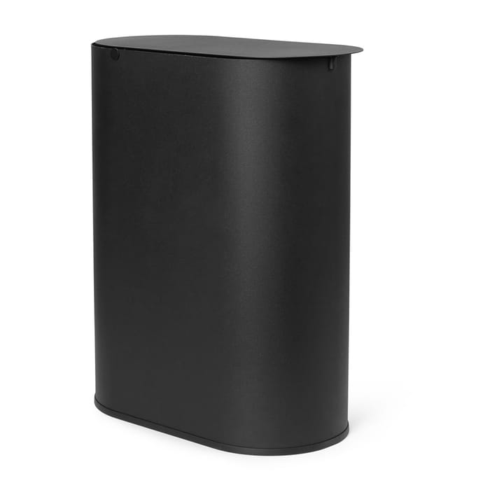 Enkel caixote de lixo medium, Preto ferm LIVING